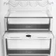 Whirlpool WHK2 5322 B4E Total No Frost beépíthető alulfagyasztós kombinált hűtőszekrény, 224/76L, Zen Inverter Kompresszor, 54x55x193.5 cm, cink fém szín 