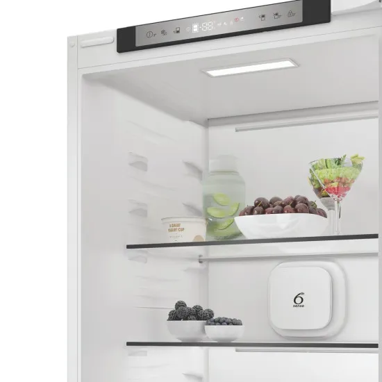 Whirlpool WHK2 5322 B4E Total No Frost beépíthető alulfagyasztós kombinált hűtőszekrény, 224/76L, Zen Inverter Kompresszor, 54x55x193.5 cm, cink fém szín 