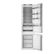 Whirlpool WHK2 5323 B5E1 Total No Frost beépíthető alulfagyasztós kombinált hűtőszekrény, 224/76L, Zen Inverter Kompresszor, 54x55x193.5 cm, cink fém szín 