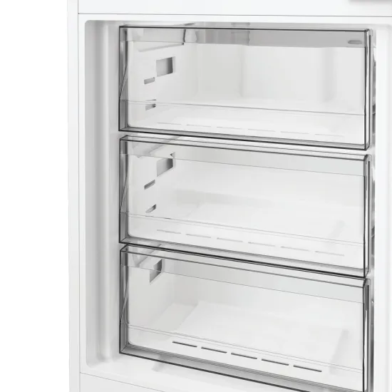 Whirlpool WHK2 5323 B5E1 Total No Frost beépíthető alulfagyasztós kombinált hűtőszekrény, 224/76L, Zen Inverter Kompresszor, 54x55x193.5 cm, cink fém szín 
