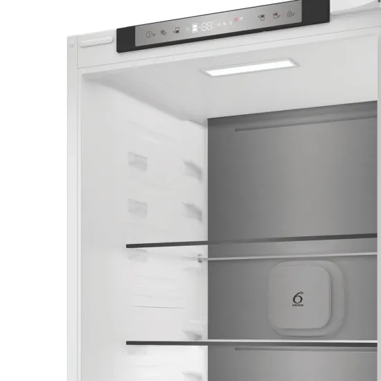 Whirlpool WHK2 5323 B5E1 Total No Frost beépíthető alulfagyasztós kombinált hűtőszekrény, 224/76L, Zen Inverter Kompresszor, 54x55x193.5 cm, cink fém szín 