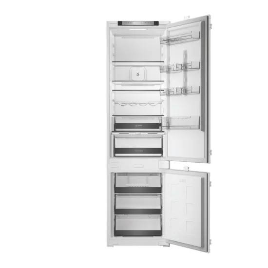 Whirlpool WHK2 5324 B6E Total No Frost beépíthető alulfagyasztós kombinált hűtőszekrény, 224/76L, Zen Inverter Kompresszor, 54x55x193.5 cm