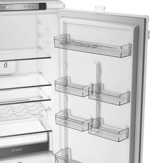 Whirlpool WHK2 5324 B6E Total No Frost beépíthető alulfagyasztós kombinált hűtőszekrény, 224/76L, Zen Inverter Kompresszor, 54x55x193.5 cm