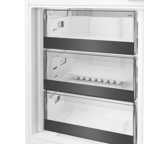 Whirlpool WHK2 5324 B6E Total No Frost beépíthető alulfagyasztós kombinált hűtőszekrény, 224/76L, Zen Inverter Kompresszor, 54x55x193.5 cm