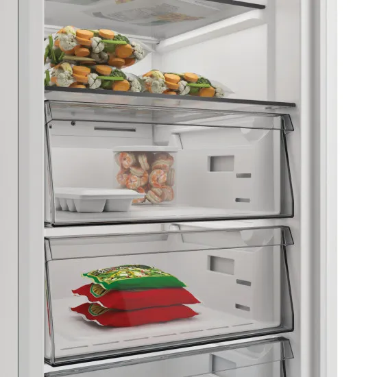 Whirlpool WHMFF 6312 XP4 fagyasztószekrény, 286L, 59.7x70.9x186.5 cm, ezüst szín 