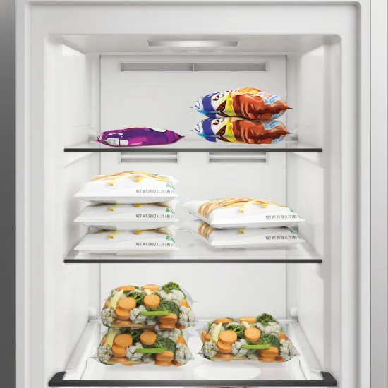 Whirlpool WHMFF 6312 XP4 fagyasztószekrény, 286L, 59.7x70.9x186.5 cm, ezüst szín 