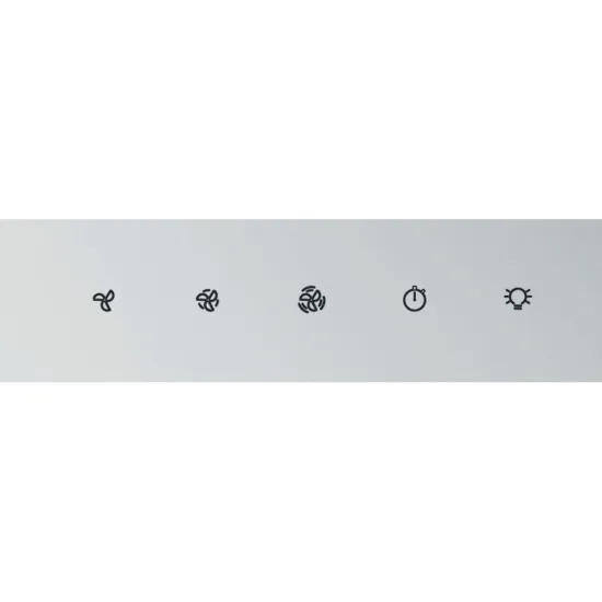 Whirlpool WHVP 62F LT W beépíthető falra szerelhető döntött kürtös konyhai elszívó, 59.8x19.2x71 cm, fehér szín 