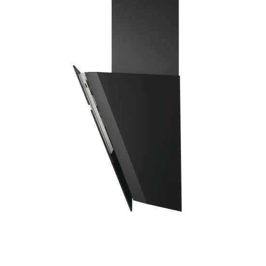 Whirlpool WHVS 61F LT DP K beépíthető falra szerelhető döntött kürtös konyhai elszívó, 59.8x37.1x147.5 cm, fekete szín