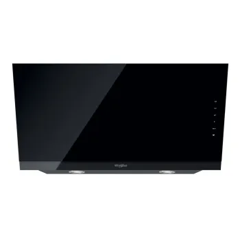 Whirlpool WHVS 93F LT BSS/1 beépíthető falra szerelhető döntött kürtös konyhai elszívó, 89.5x36.5x147.5 cm, fekete szín 
