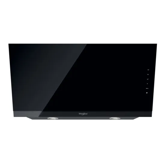 Whirlpool WHVS 93F LT BSS/1 beépíthető falra szerelhető döntött kürtös konyhai elszívó, 89.5x36.5x147.5 cm, fekete szín 
