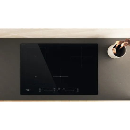 Whirlpool WL S2177 CPNE beépíthető indukciós kerámialap, 77x51x5.4 cm, fekete szín 