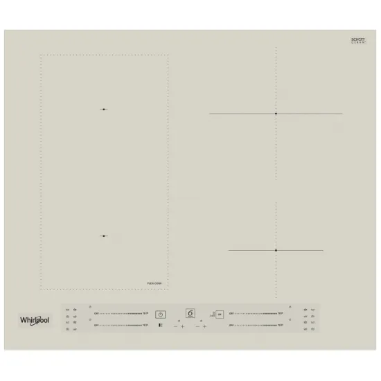 Whirlpool WL S2760 BF/S beépíthető indukciós kerámialap, 59x51x5.4 cm, fehér szín 