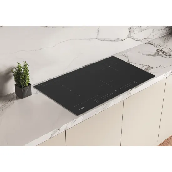 Whirlpool WL S3777 NE BM beépíthető indukciós kerámialap, 77x51x5.4 cm, fekete szín 