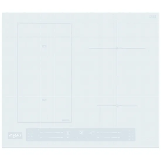 Whirlpool WL S5360 BF/W beépíthető indukciós kerámialap, 59x51x5.4 cm, fehér szín 