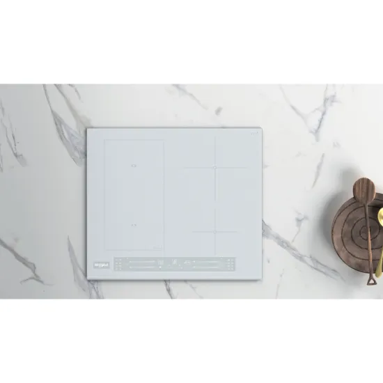 Whirlpool WL S5360 BF/W beépíthető indukciós kerámialap, 59x51x5.4 cm, fehér szín 