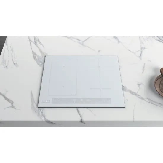 Whirlpool WL S5360 BF/W beépíthető indukciós kerámialap, 59x51x5.4 cm, fehér szín 