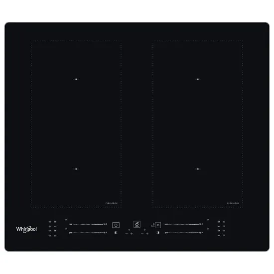 Whirlpool WL S8560 AL beépíthető indukciós kerámialap, 59.8x51.8x5.4 cm, fekete szín 