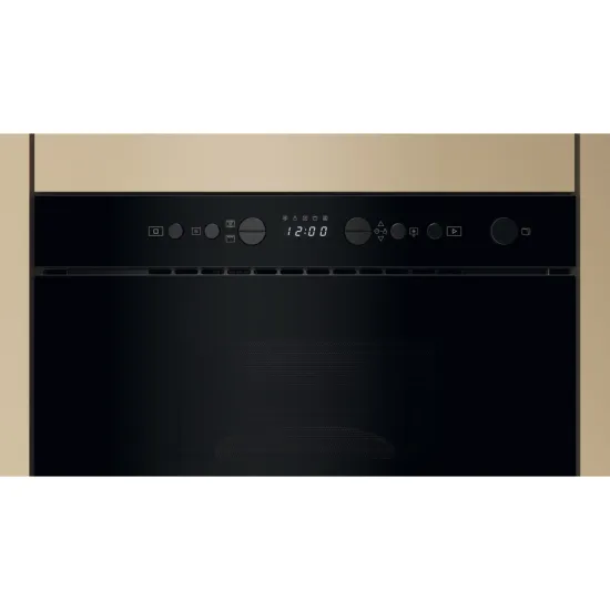 Whirlpool WMN14BB beépíthető mikrohullámú sütő, 22L, 700W, 59.5x32x38.2 cm, fekete szín 