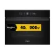Whirlpool WMW47HMB beépíthető mikrohullámú sütő, 40L, 900W, 59.5x56x45.5 cm, fekete szín 
