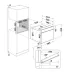 Whirlpool WMW57DHMW beépíthető mikrohullámú sütő, 40L, 900W, 59.5x56x45.5 cm, fehér szín 