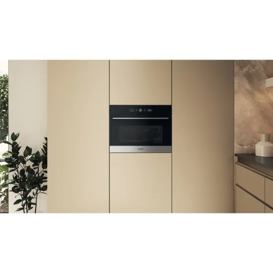 Whirlpool WMW57DHMX beépíthető mikrohullámú sütő, 40L, 900W, 59.5x56x45.5 cm, inox szín
