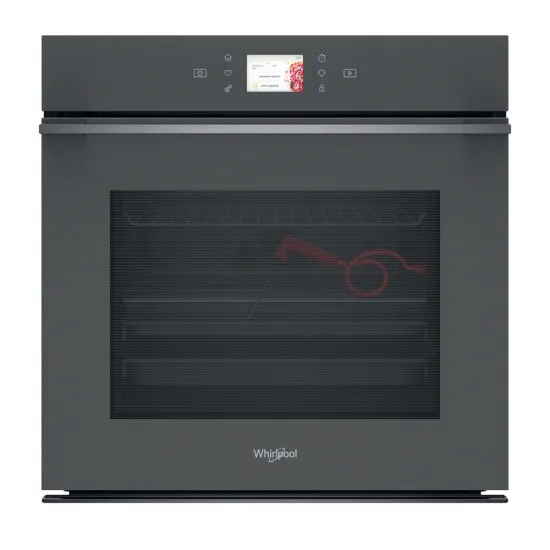 Whirlpool WOI118FPT2SSMA beépíthető sütő, 73L, 59.5x56.4x59.7 cm, 6. Érzék technológia előre beállított receptek, pirolitikus és hidrolitikus tisztítás, csillagpor szürke matt szín 