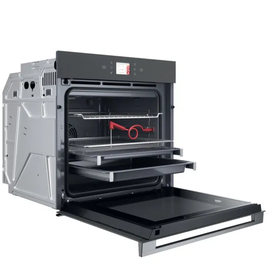 Whirlpool WOI118FPT2SSMA beépíthető sütő, 73L, 59.5x56.4x59.7 cm, 6. Érzék technológia előre beállított receptek, pirolitikus és hidrolitikus tisztítás, csillagpor szürke matt szín 