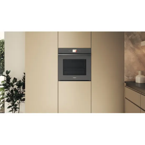 Whirlpool WOI118PT2SSMA beépíthető sütő, 73L, 6. Érzék technológia előre beállított receptek, pirolitikus és hidrolitikus tisztítás, 59.5x56.4x59.7 cm, csillagpor szürke matt szín 