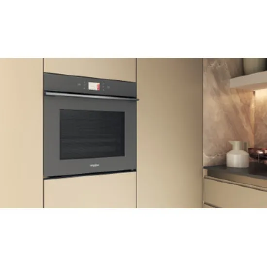 Whirlpool WOI118PT2SSMA beépíthető sütő, 73L, 6. Érzék technológia előre beállított receptek, pirolitikus és hidrolitikus tisztítás, 59.5x56.4x59.7 cm, csillagpor szürke matt szín 