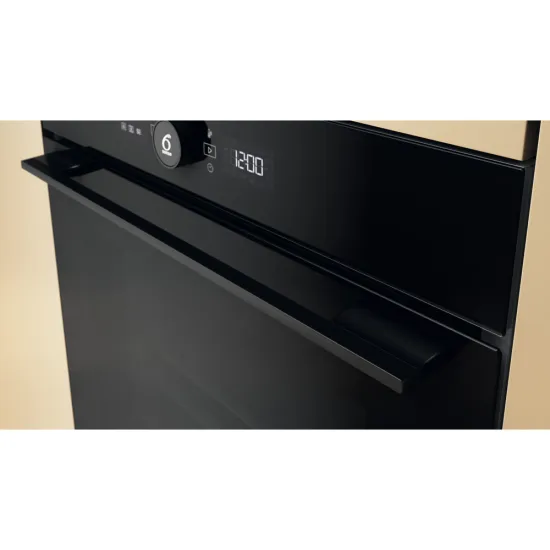 Whirlpool WOI5S8HM2SBA beépíthető sütő, 73L, 6. Érzék technológia előre beállított receptek, 59.5x56.4x59.7 cm, fekete szín 