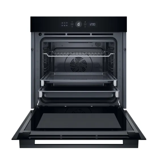 Whirlpool WOI5S8HM2SBA beépíthető sütő, 73L, 6. Érzék technológia előre beállított receptek, 59.5x56.4x59.7 cm, fekete szín 