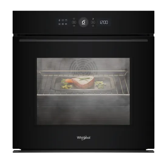 Whirlpool WOI5S8HM2SBA beépíthető sütő, 73L, 6. Érzék technológia előre beállított receptek, 59.5x56.4x59.7 cm, fekete szín 