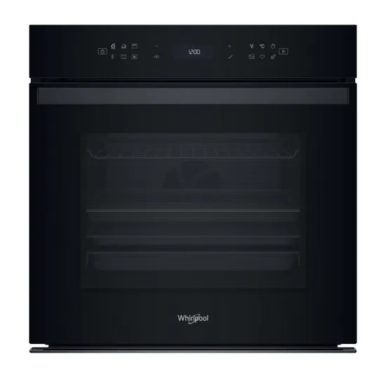 Whirlpool WOI68PT1SBA beépíthető sütő, 73L, pirolitikus és hidrolitikus tisztítás, 6. Érzék technológia előre beállított receptek, 59.5x56.4x5.7 cm, fekete szín 