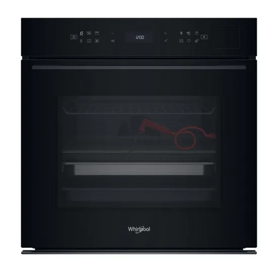 Whirlpool WOI7P8FHT1SBA beépíthető sütő, 73L, 6. Érzék technológia előre beállított receptek, 59.5x56.4x59.7 cm, fekete szín 