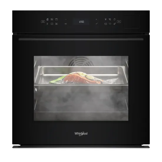 Whirlpool WOI7P8FHT1SBA beépíthető sütő, 73L, 6. Érzék technológia előre beállított receptek, 59.5x56.4x59.7 cm, fekete szín 
