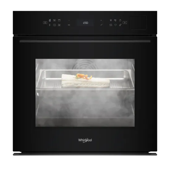 Whirlpool WOI7P8FHT1SBA beépíthető sütő, 73L, 6. Érzék technológia előre beállított receptek, 59.5x56.4x59.7 cm, fekete szín 