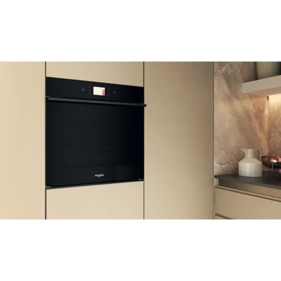 Whirlpool WOI98HT2SBA beépíthető sütő, 73L, 6. Érzék technológia előre beállított receptek, 59.5x56.4x59.7 cm, fekete szín 