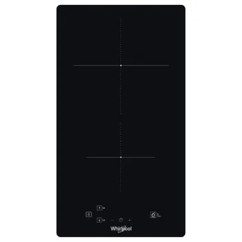 Whirlpool WS Q0530 NE beépíthető indukciós dominó 2 főzőzónás kerámialap, 28.4x51x5.4 cm, fekete szín 