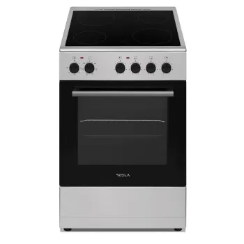 Tesla CV5400SX 55cm mély kerámialapos elektromos tűzhely ezüst/inox 50x55x83 cm