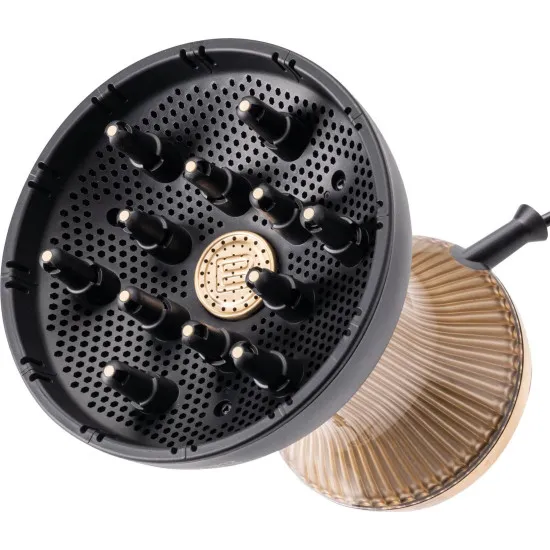 Imetec Bellissima Diffon 11824 Supreme, forró levegős diffúzor hajformázó göndör hajhoz, XL diffúzor 12 ujjal, kerámia és argán olajtechnológia, 2 sebesség, 3 hőmérséklet, finom szárítás