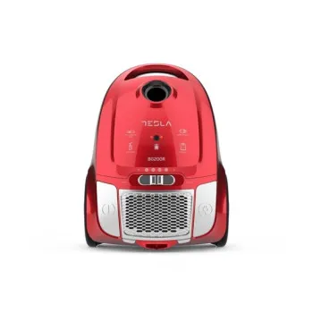 Tesla BG200R porzsákos porszívó, 800W, fém teleszkópos toldócsővel, piros