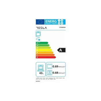 Tesla CV5400SW kerámialapos elektromos tűzhely 50x55x83 cm 