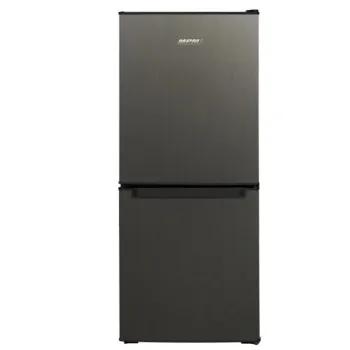 MPM MPM-108-KB-45 alulfagyasztós kombinált hűtőszekrény, sötét inox 72/36L,48x49x114cm 
