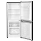 MPM MPM-108-KB-45 alulfagyasztós kombinált hűtőszekrény,72/36L,48x49x114 cm, sötét inox szín 