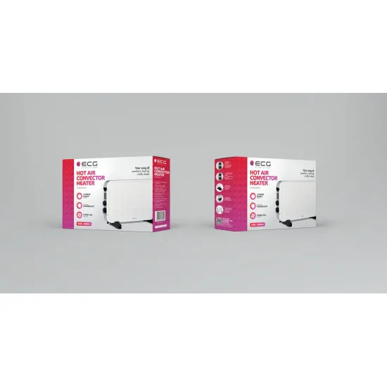 ECG TK-2070 White meleg levegős konvektor,fehér