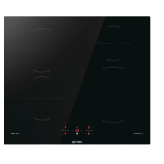 Gorenje GI601FMC 59.5cm beépíthető indukciós főzőlap,59.5x52x5.4cm,fekete,BigZone 23 cm Tökéletes megoldás a legnagyobb serpenyőkhöz