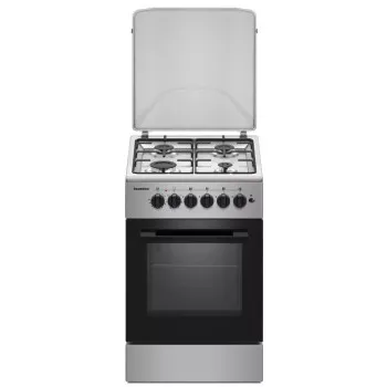 Hausmeister HM5020 ML kombinált tűzhely, fém dísztető INOX főzőfelület, 58L, 6 funkciós elektromos sütővel, 50x60x83 cm 