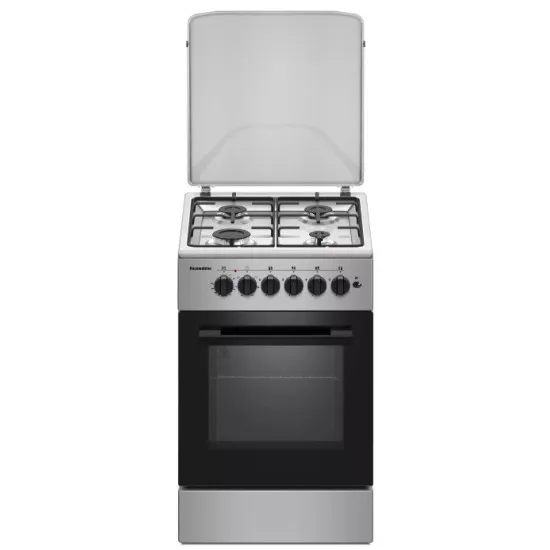 Hausmeister HM5020 ML kombinált tűzhely, fém dísztető INOX főzőfelület, 58L, 6 funkciós elektromos sütővel, 50x60x83 cm 