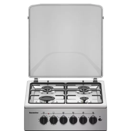 Hausmeister HM5020 ML kombinált tűzhely, fém dísztető INOX főzőfelület, 58L, 6 funkciós elektromos sütővel, 50x60x83 cm 