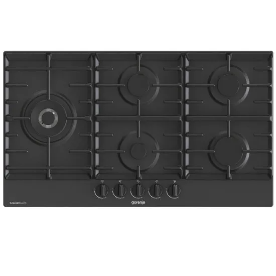 Gorenje GW951MB fekete beépíthető gáz főzőlap, 90x13x52cm